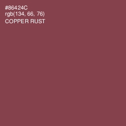 #86424C - Copper Rust Color Image